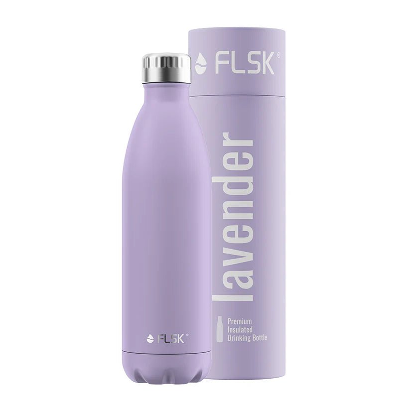 FLSK Trinkflasche aus Edelstahl, lavender, 750ml, 28,6cm hoch FL - 1010 - 0750 - 2036