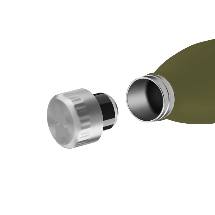 FL-1010-0500-2041 - FLSK Sticlă de băut din oțel inoxidabil, olive, 500ml, înălțime 25,5 cm