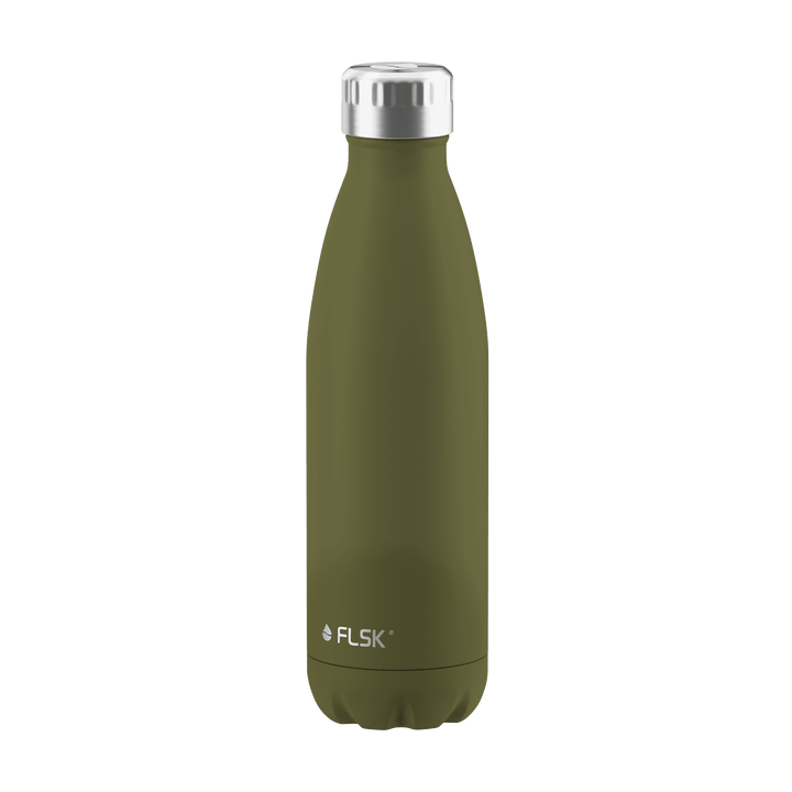 FL-1010-0500-2041 - FLSK Sticlă de băut din oțel inoxidabil, olive, 500ml, înălțime 25,5 cm