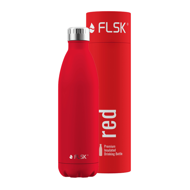 FL-1010-0750-2039 - FLSK Trinkflasche aus Edelstahl, red, 750ml, 28,6cm hoch