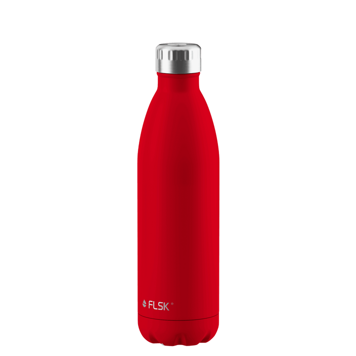 FL-1010-0750-2039 - FLSK Trinkflasche aus Edelstahl, red, 750ml, 28,6cm hoch