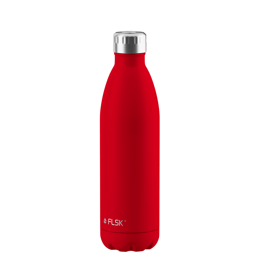 FL-1010-0750-2039 - FLSK Trinkflasche aus Edelstahl, red, 750ml, 28,6cm hoch