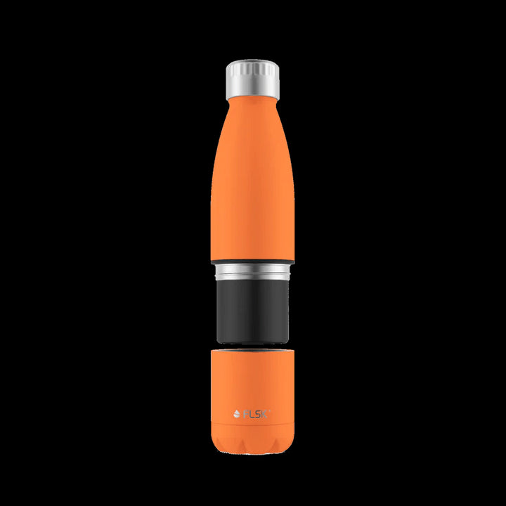 FL - 2010 - 0700 - 0011 - FLSK Trinkflasche mit Becher, orange, 700ml, 28,8cm hoch