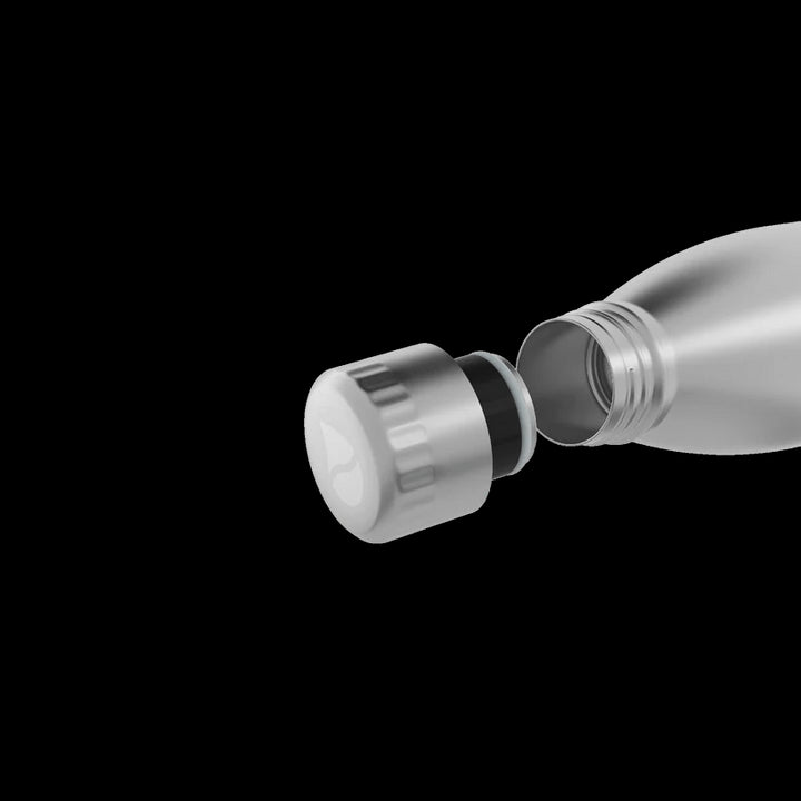 FL - 2010 - 0700 - 0010 - FLSK Trinkflasche mit Becher, stainless, 700ml, 28,8cm hoch