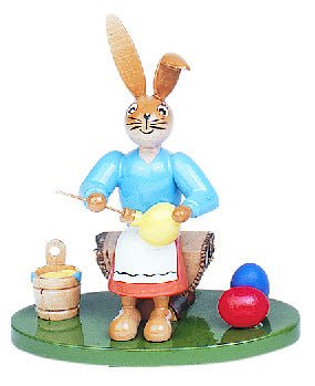 GAH-71381 - Gahlenz - Hasen - Malerin sitzend - 10cm