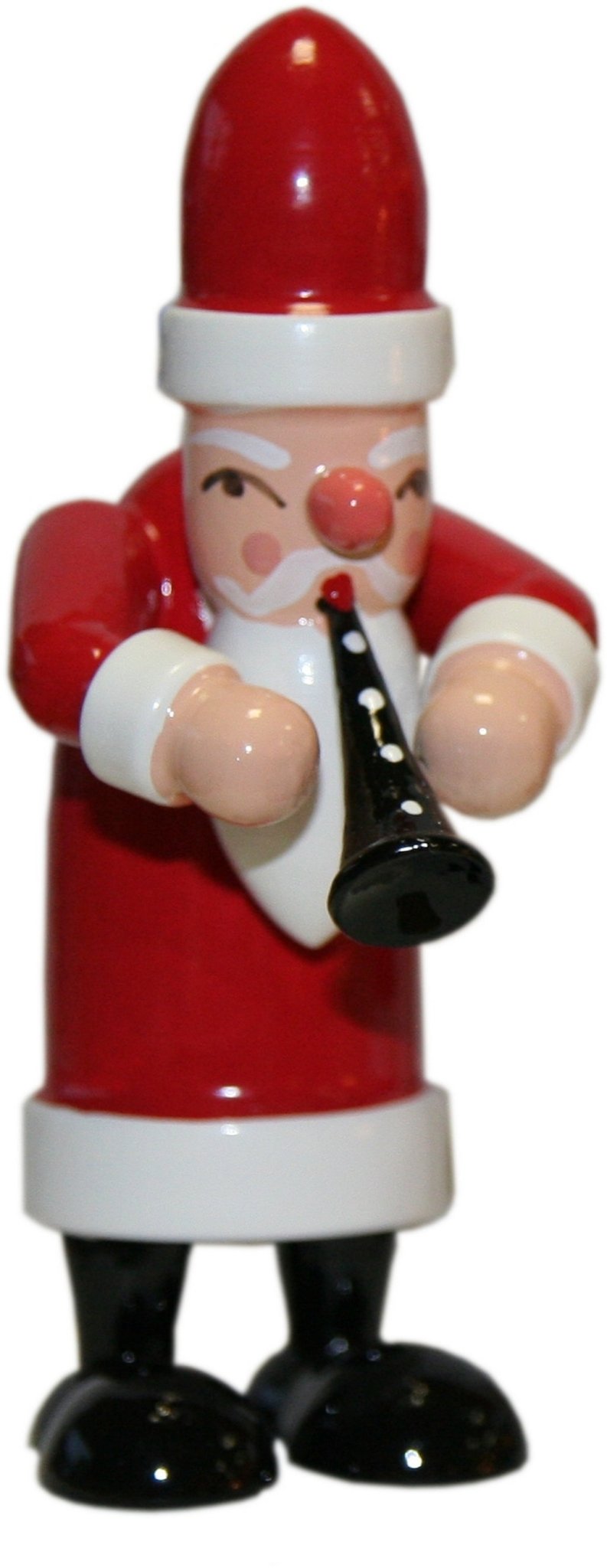 GAH-31432 - Gahlenz - Kapelle - Weihnachtsmann mit Flöte - 7,5cm'