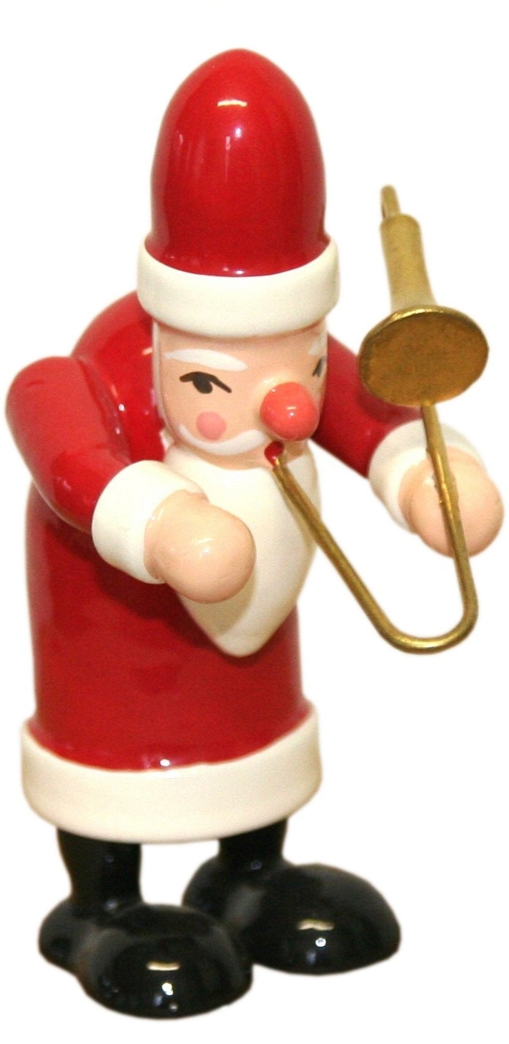 GAH-31431 - Gahlenz - Chapel - Santa Claus with Trombone - 7.5cm