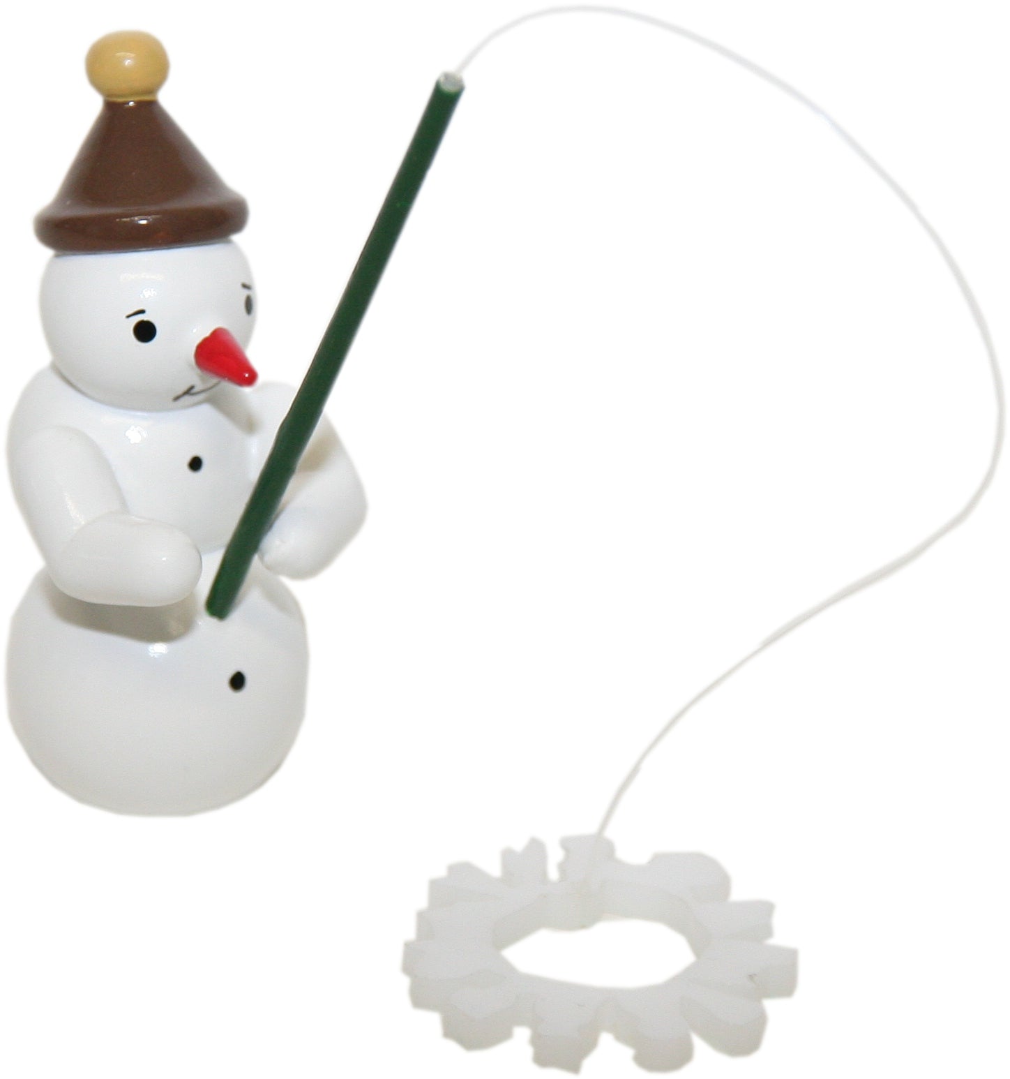 GAH - 38290 - Gahlenz - Snowmen - Group 'Schneemann als Angler - 6,5cm'