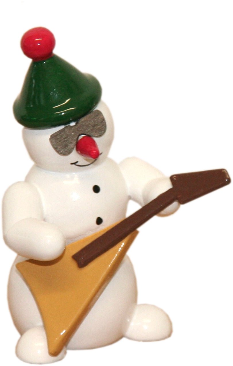 GAH - 38000 - Gahlenz - Snowmen - Group 'Schneemann mit E - Gitarre - 6cm'