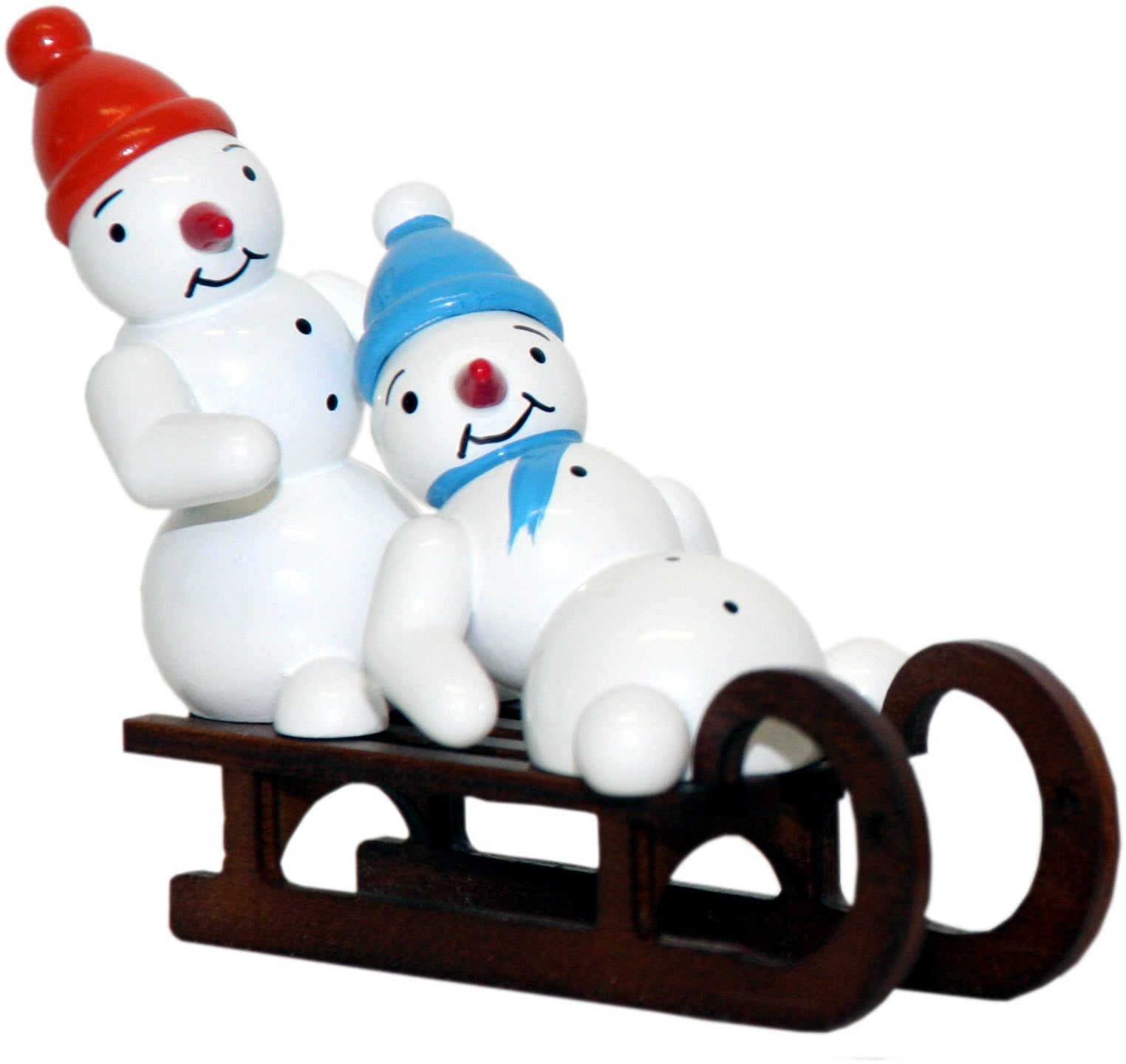 GAH - 38220 - Gahlenz - Snowmen - Group 'Schneemänner - Duo auf Schlitten - 7cm'