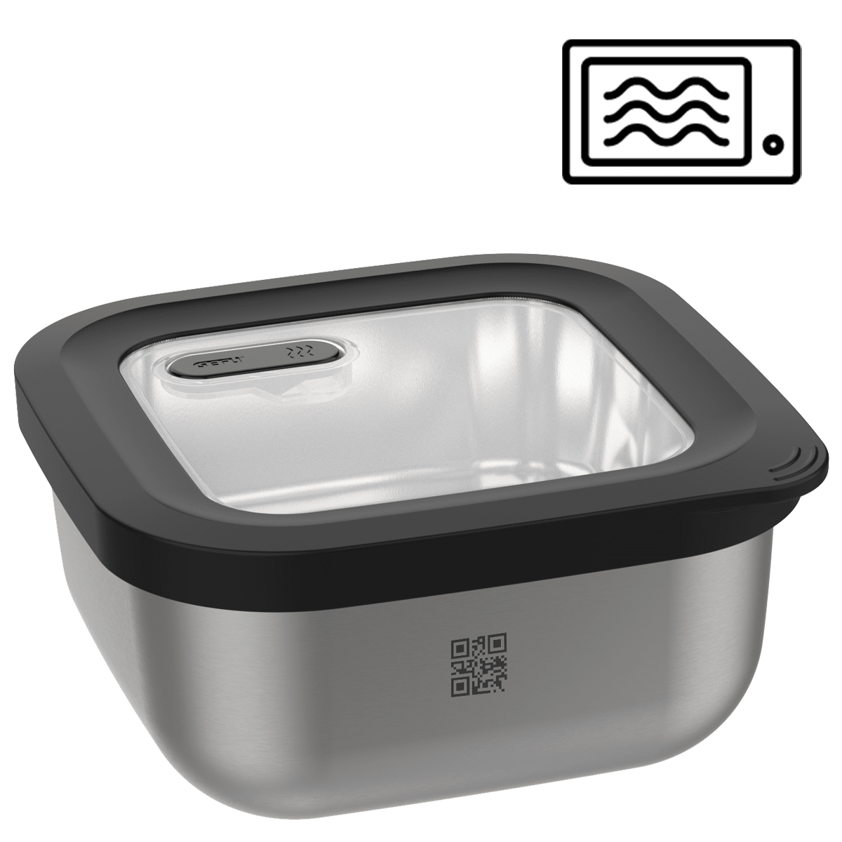 GEF-12779 - Gefu, Boîte de conservation "Provido", carrée, capacité 1800 ml