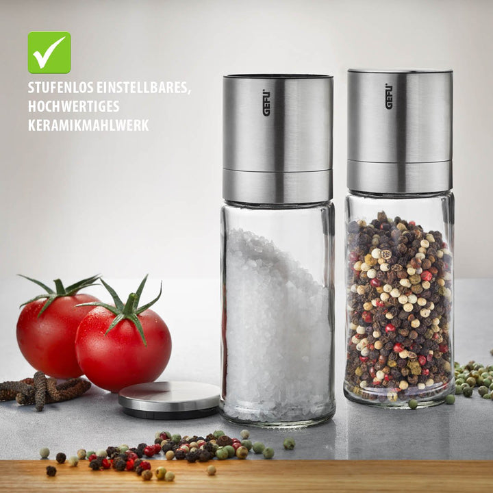 GEF-89578 - Gefu, Salz - und Pfeffermühle "Lamola", 2 Stück