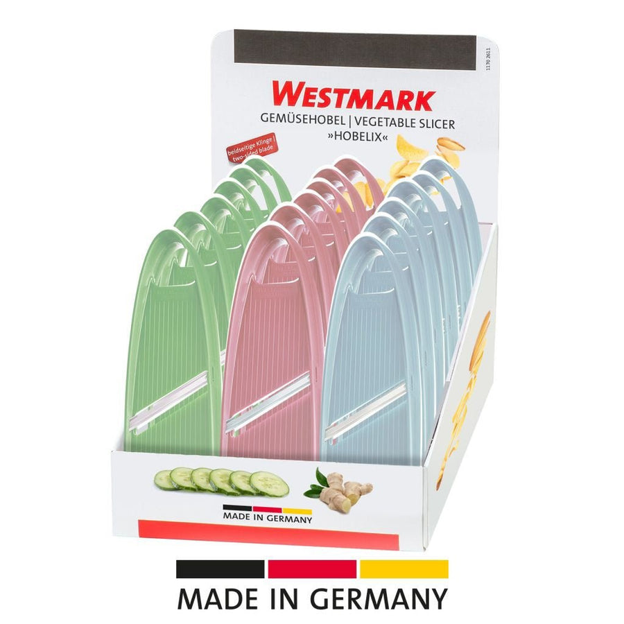Gemüsehobel Hobelix, Westmark in rosa oder blau oder mint-grün, 23x7cm-WST-1170221B