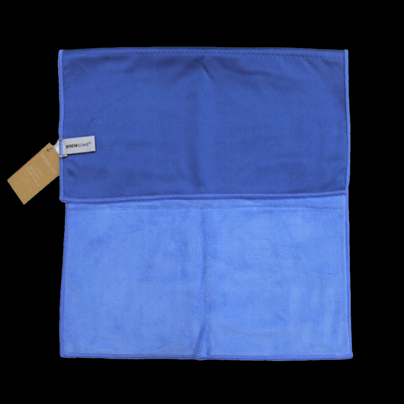 KOBL - 20102.08 - Geschirrtuch, Microfaser, 40x60cm, KochBlume, blau