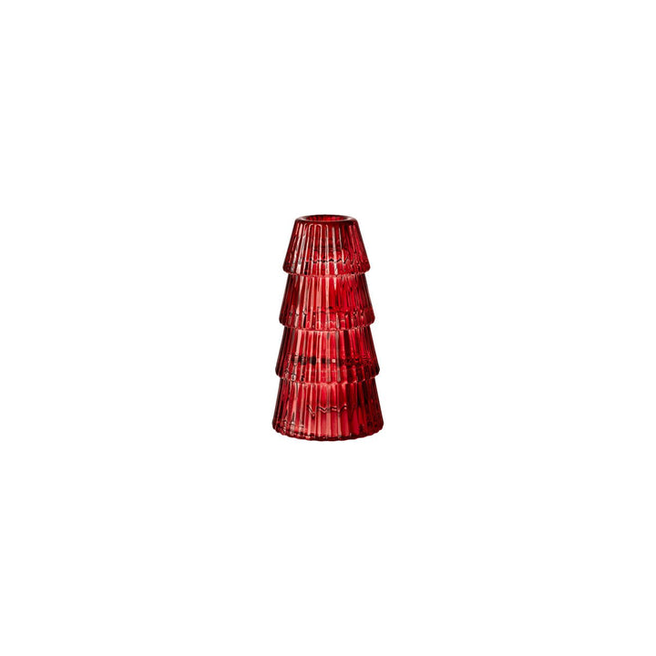 02488 - 729540 - 47756 - Glas - rot, Baum / Kerzenhalter, Hutschenreuther 2025