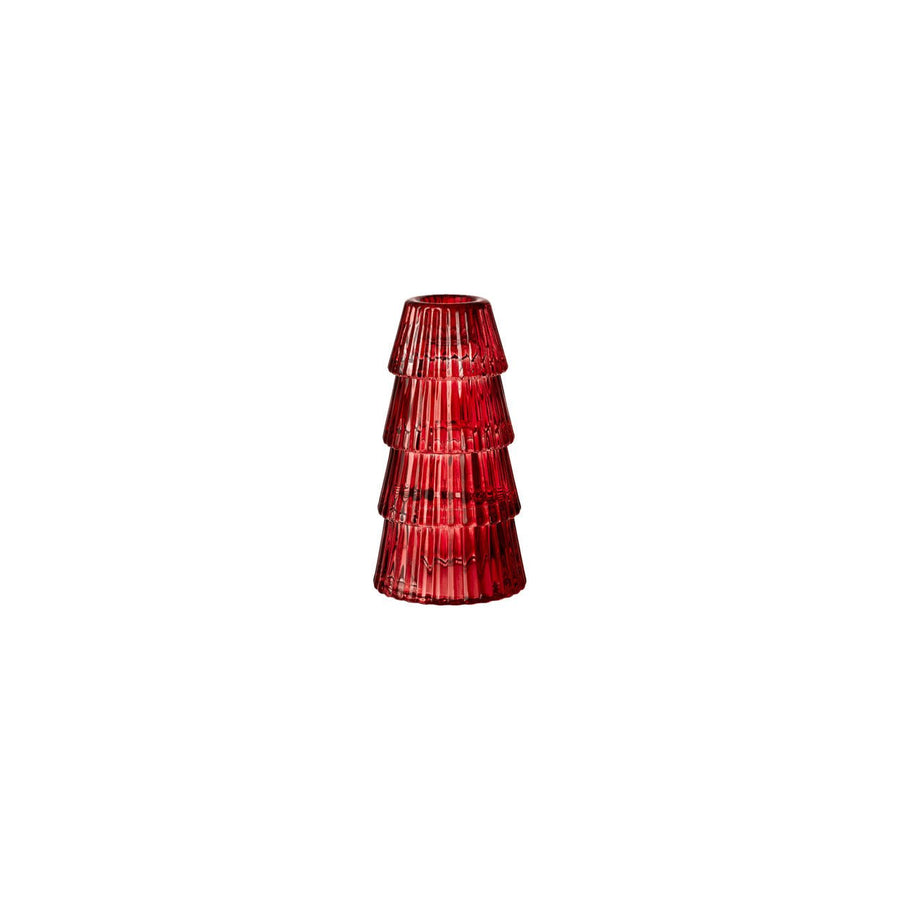 02488 - 729540 - 47756 - Glas - rot, Baum / Kerzenhalter, Hutschenreuther 2025