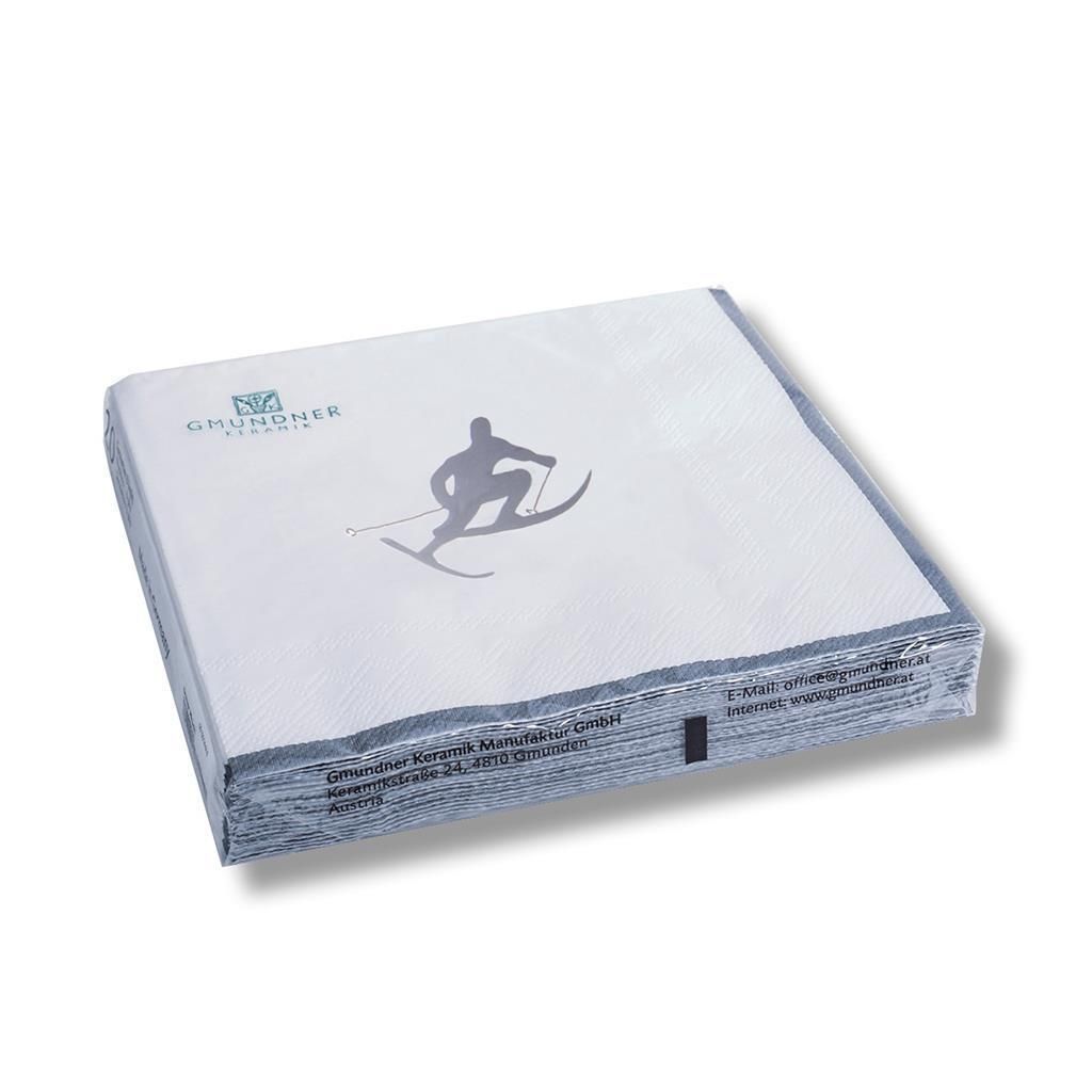 0342HWPS33 - Gmundner Keramik 'Grauer Toni - 20ST/ Pk Lunchservietten - 3lg'