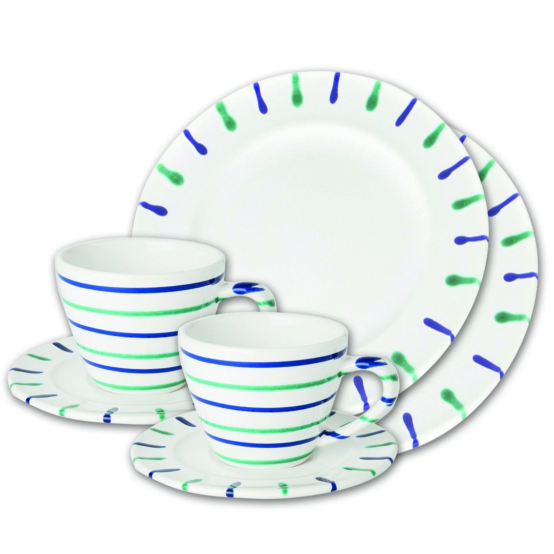 0104STSG06SET - Gmundner Keramik 'Traunsee - Breakfast for two Gourmet'