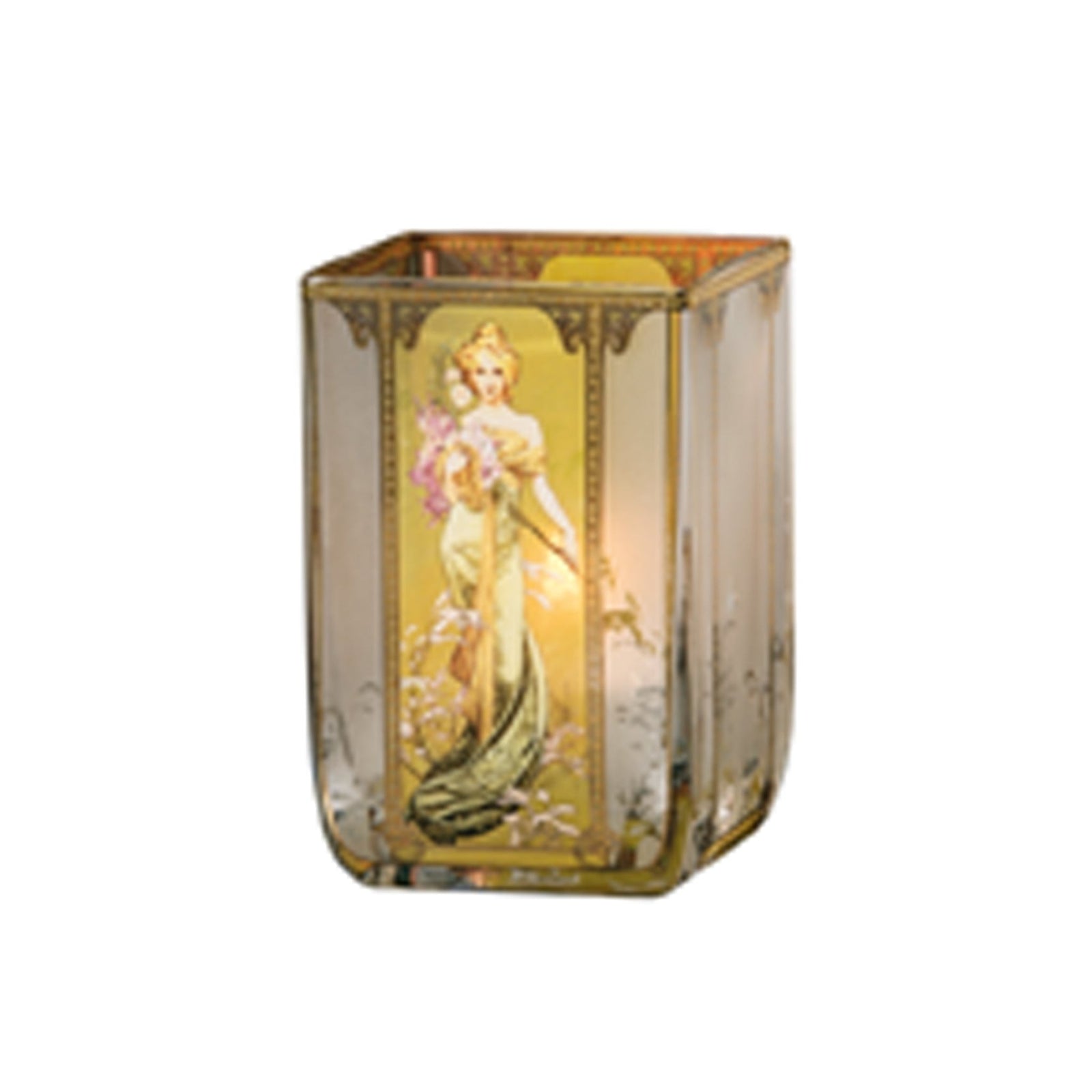 66928516 - Goebel Artis Orbis Alphonse Mucha 'Frühling 1900 - Teelicht'