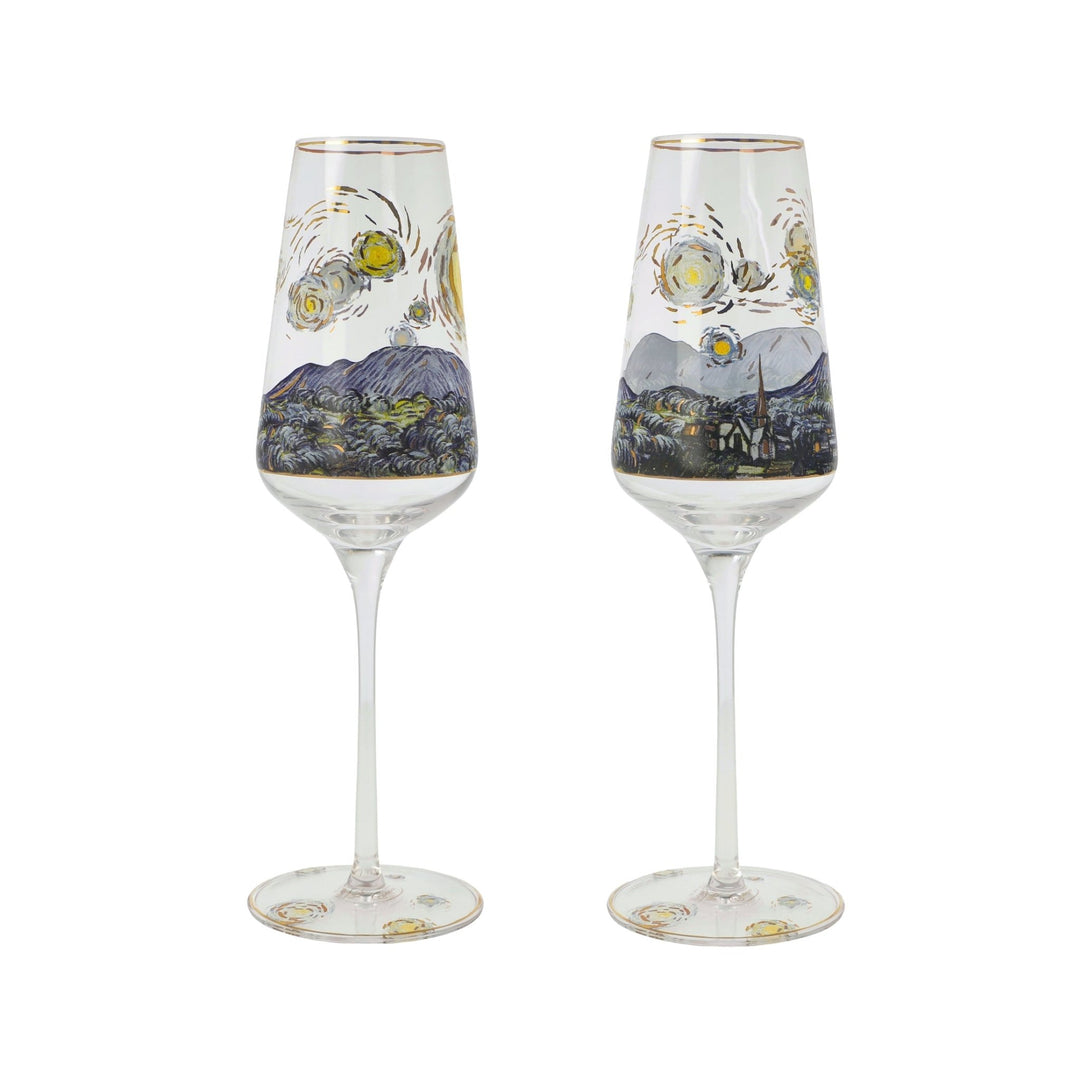 Goebel Artis Orbis, Sektglas, Vincent Van Gogh - Sternennacht 2025 67075191