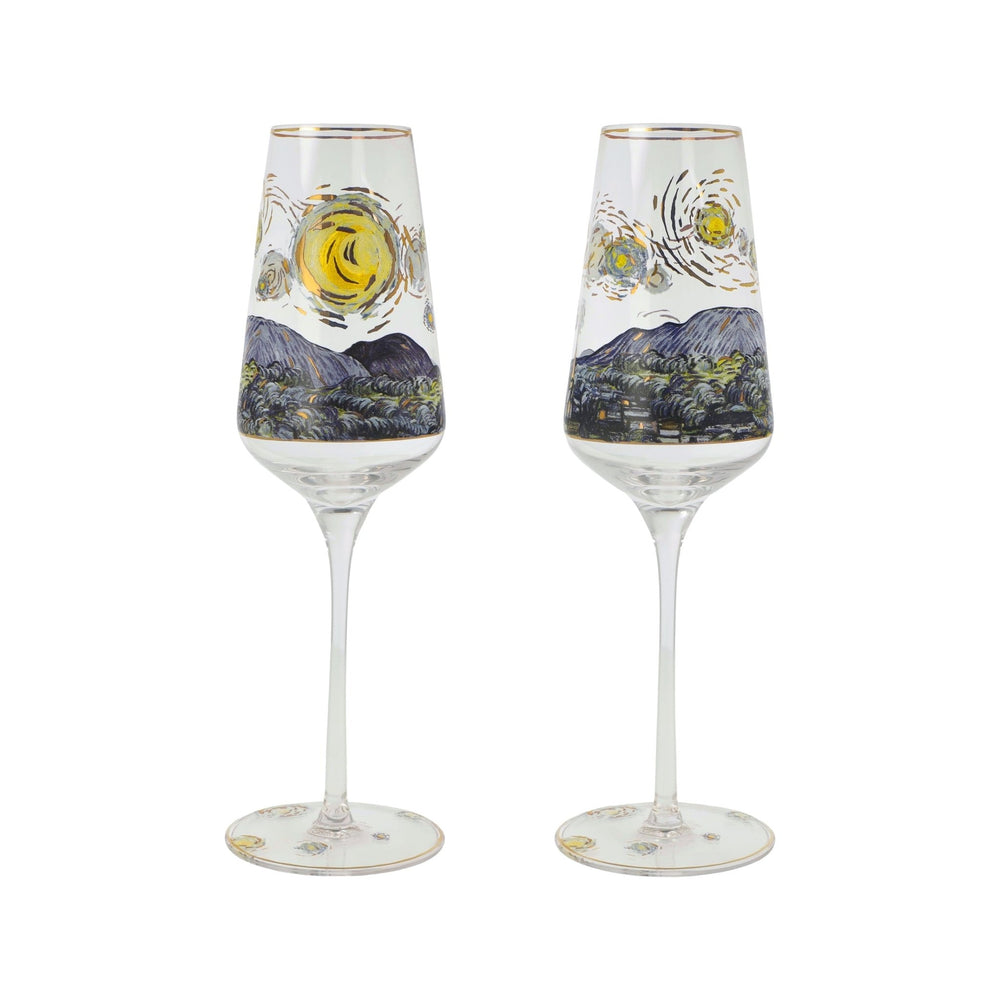 Goebel Artis Orbis, Sektglas, Vincent Van Gogh - Sternennacht 2025 67075191