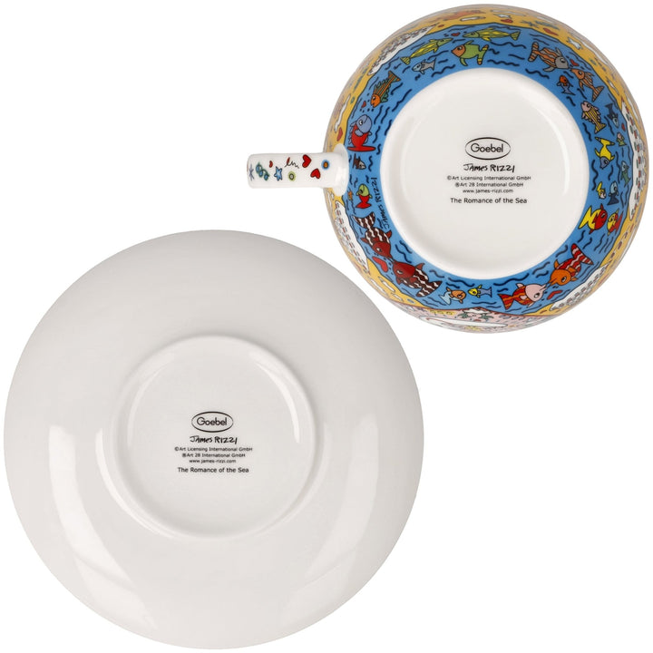 26103621 - Goebel James Rizzi Milchkaffeetasse 'The Romance of the Sea' 2026