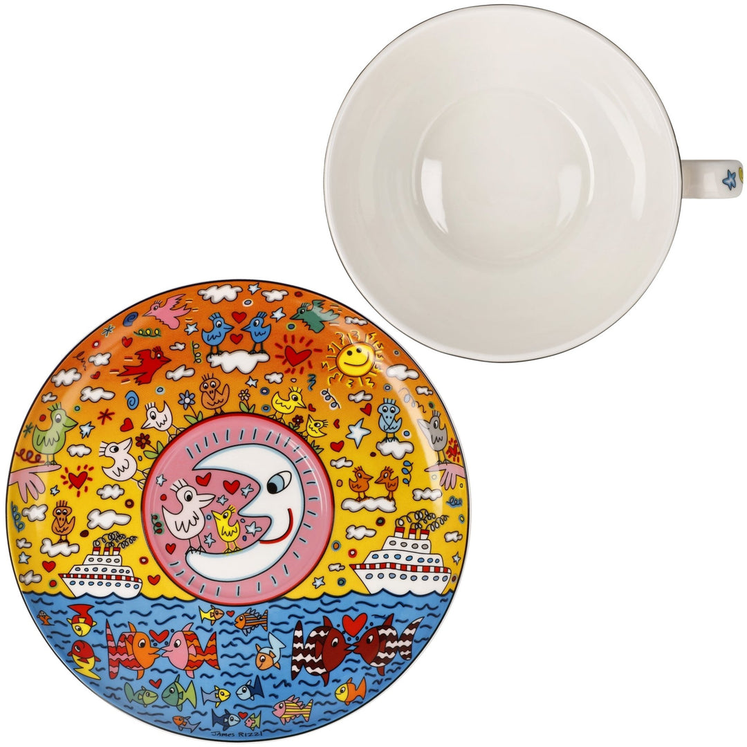 26103621 - Goebel James Rizzi Milchkaffeetasse 'The Romance of the Sea' 2026