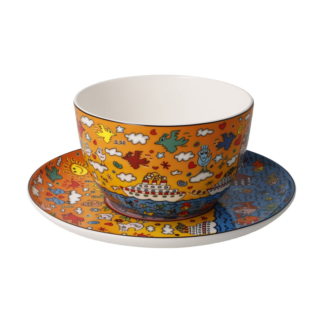 26103621 - Goebel James Rizzi Milchkaffeetasse 'The Romance of the Sea' 2026