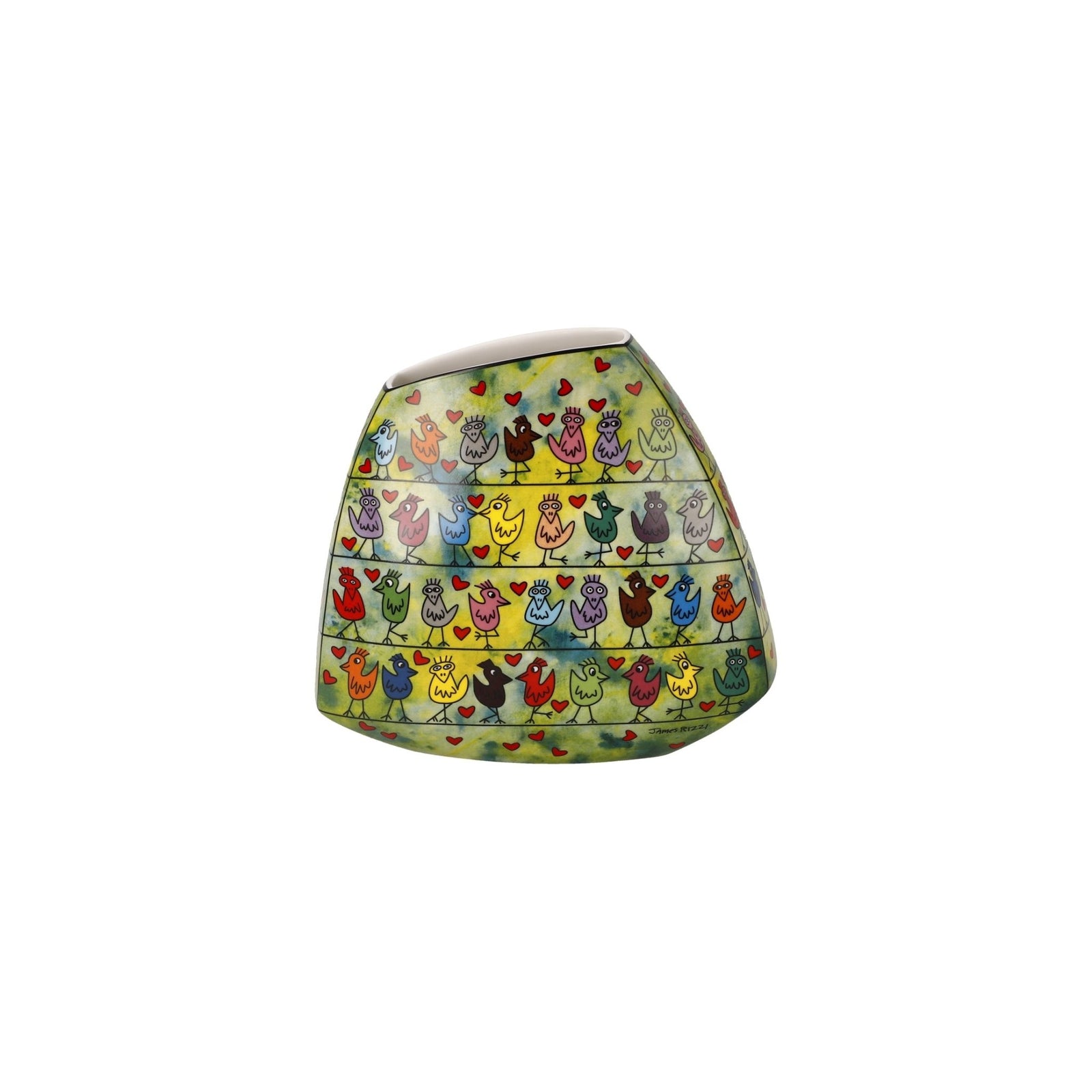 26103591 - Goebel James Rizzi Vase 'Birds on a Love Wire' 2026