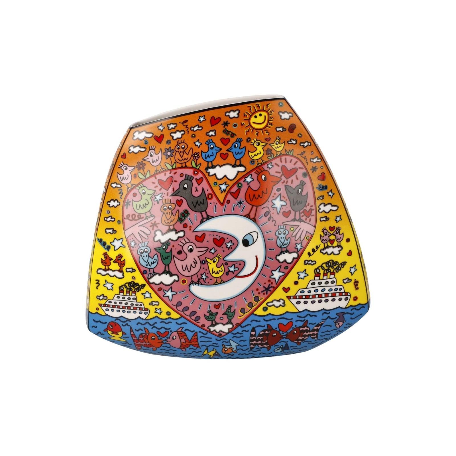 26103541 - Goebel James Rizzi Vase 'The Romance of the Sea' 2026
