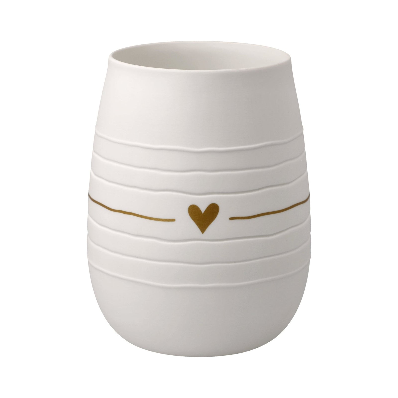 23123671 - Goebel Poesie Windlicht 'Golden Heart Biskuit weiß' 2026