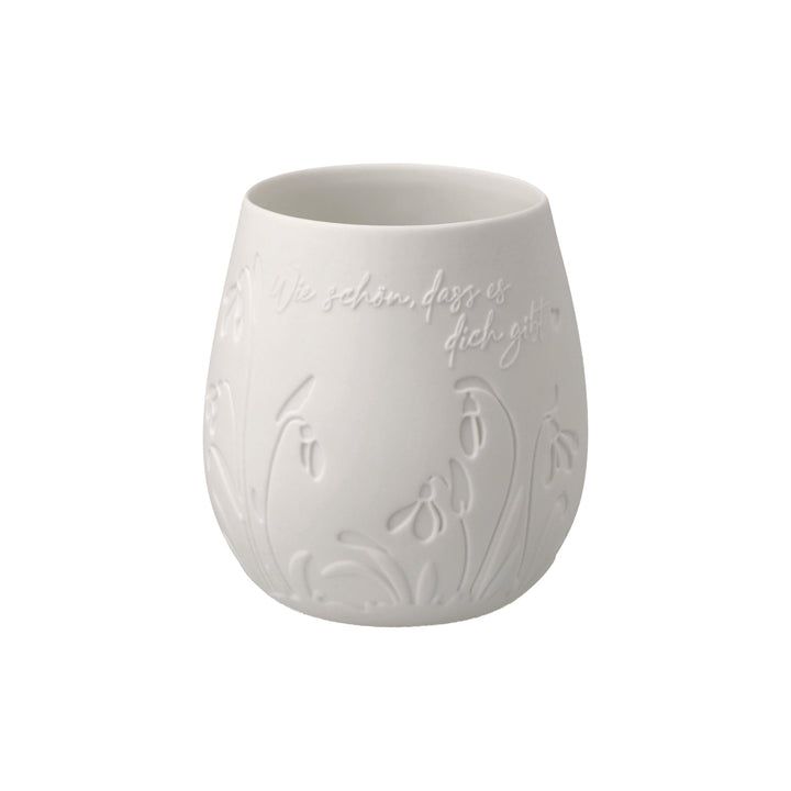 23123701 - Goebel Poesie Windlicht 'Snow Bells Biskuit weiß' 2026