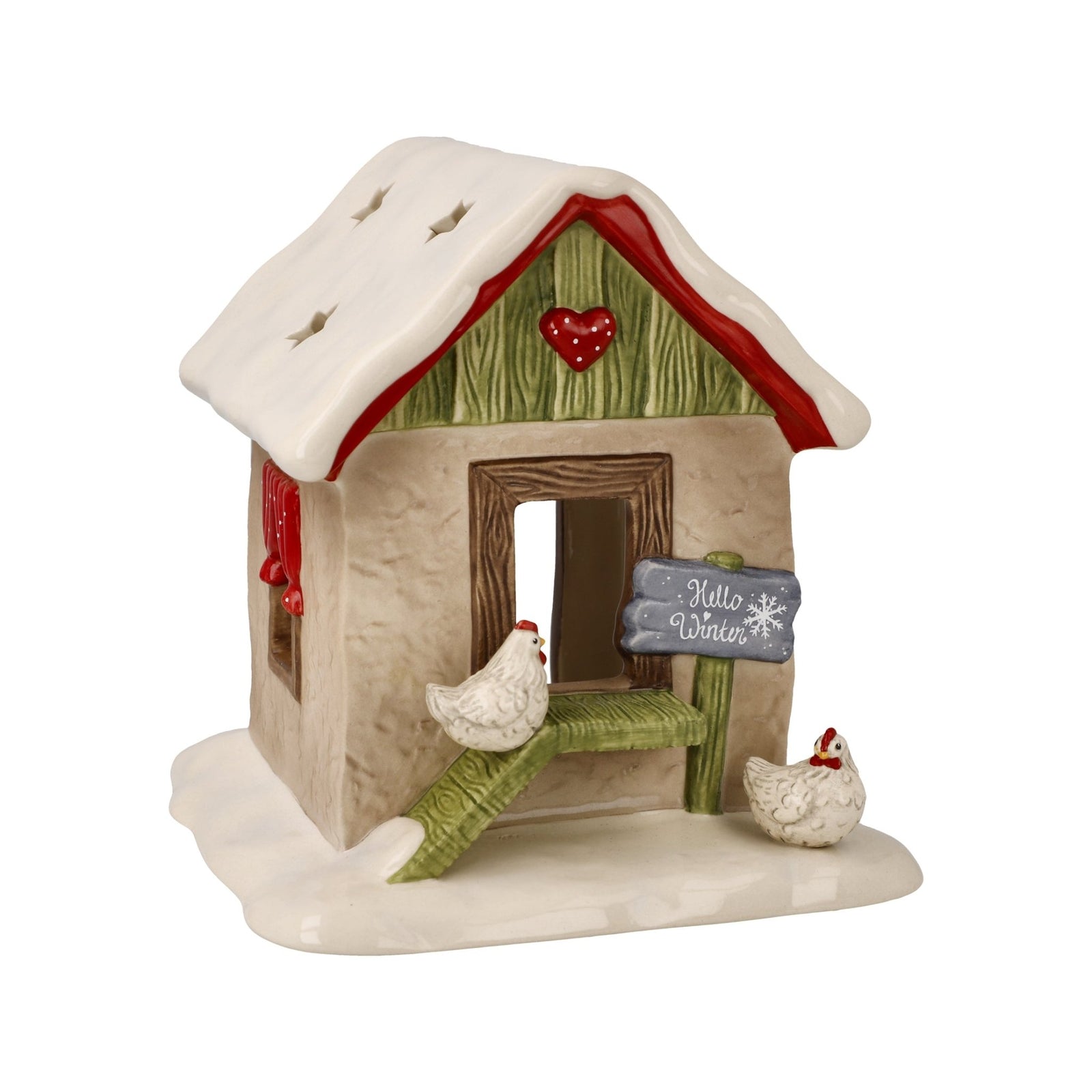 66705011 - Goebel Schneemänner Windlicht 'Eingeschneiter Hühnerstall' 2026