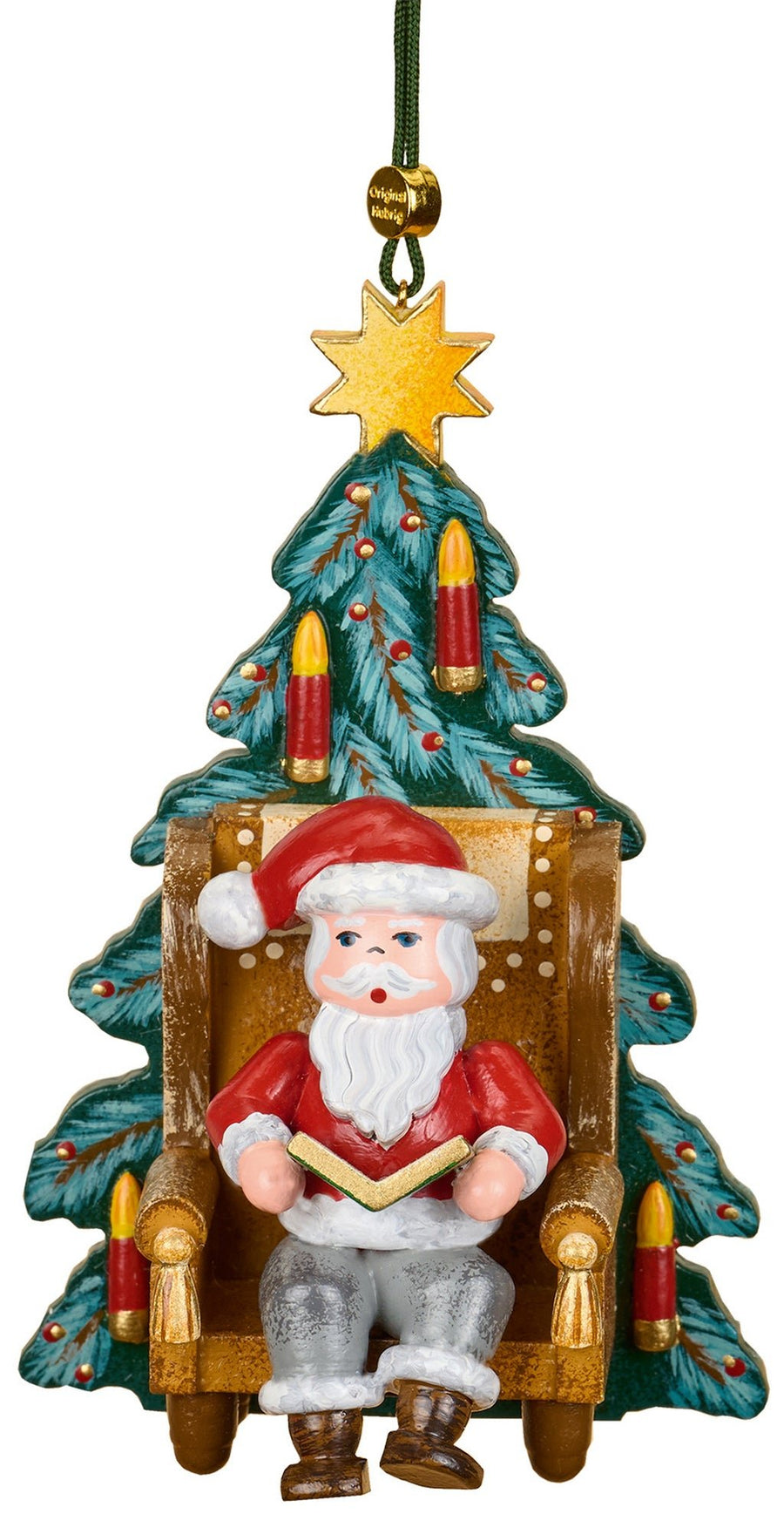 HUB-140h3001 - Hubrig Volkskunst 'Baumbehang - Weihnachtsmann Weihnachtsgeschichte 10cm' 2025