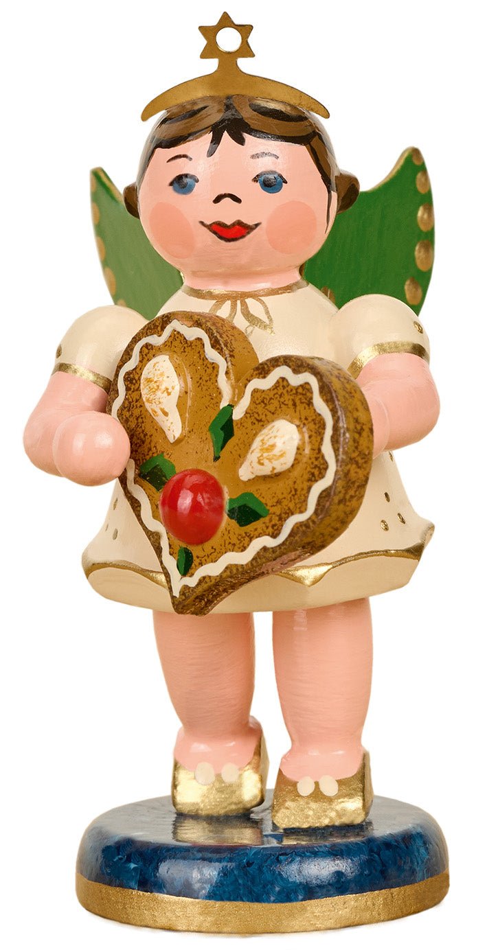 HUB-121h0112 - Hubrig Volkskunst 'Înger cu inimă de turtă dulce - 6,5 cm' 2026
