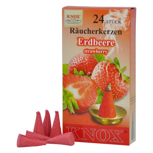 HUB-105-21 - Hubrig Volkskunst 'Lumânări parfumate Knox - Căpșuni - conținut 24 bucăți' 2026