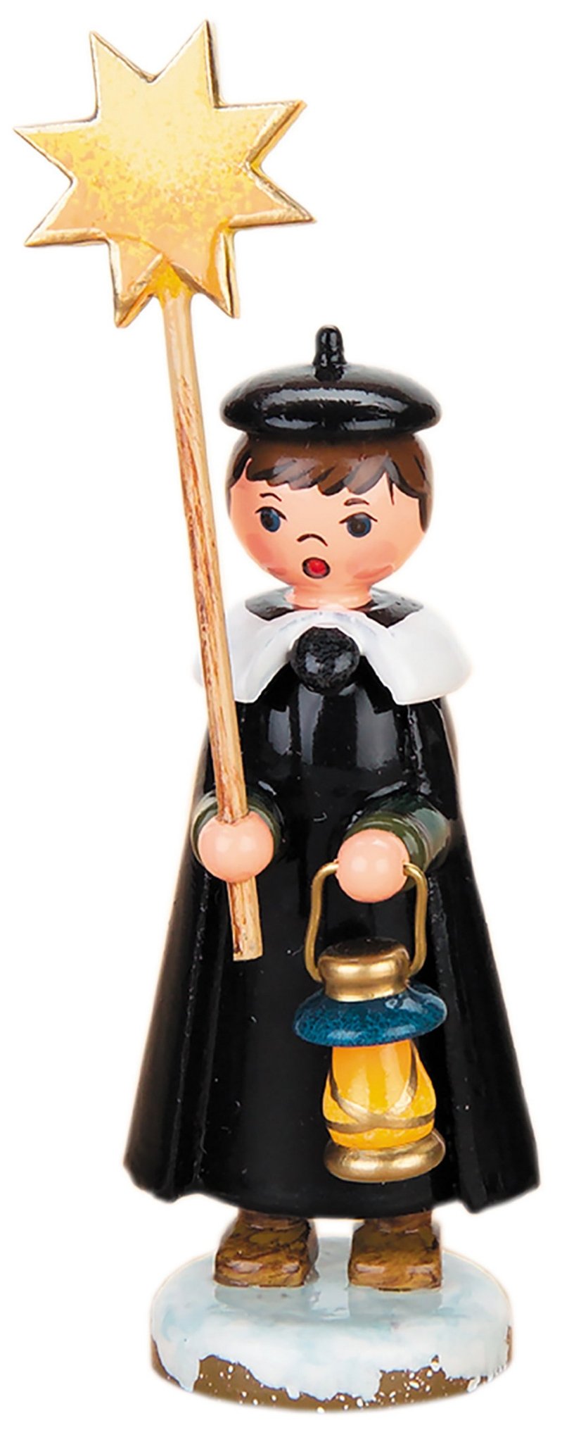 HUB - 122h0001 - Hubrig Volkskunst 'Kurrendejunge mit Stern 9,5 cm'