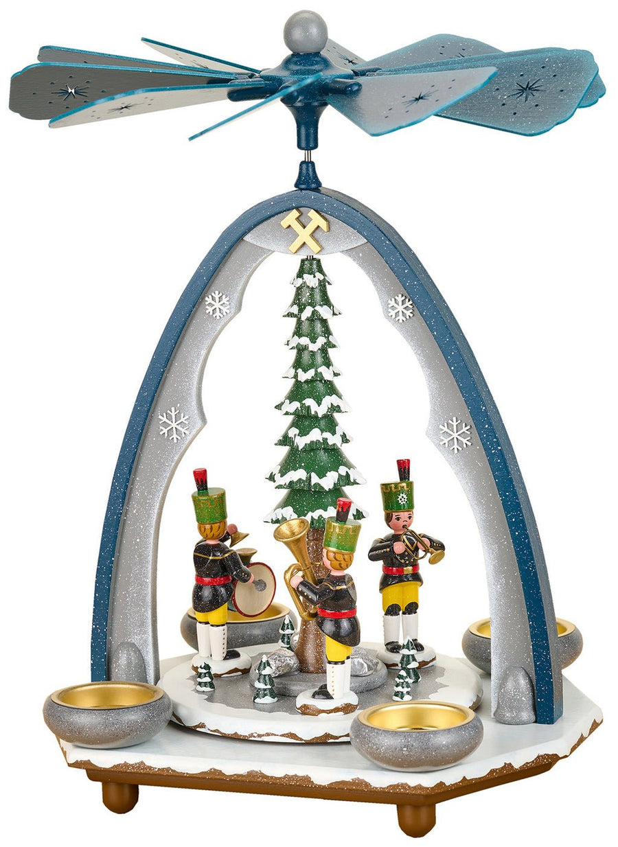 HUB-102h2001 - Hubrig Volkskunst 'Pyramide Bergmannskapelle - 35cm hoch' 2025