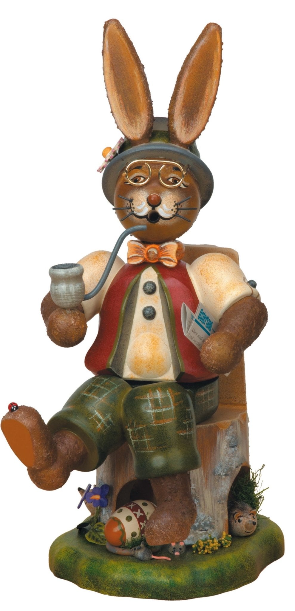 HUB - 301h1003 - Hubrig Volkskunst 'Räucherhase Gustav 30cm'