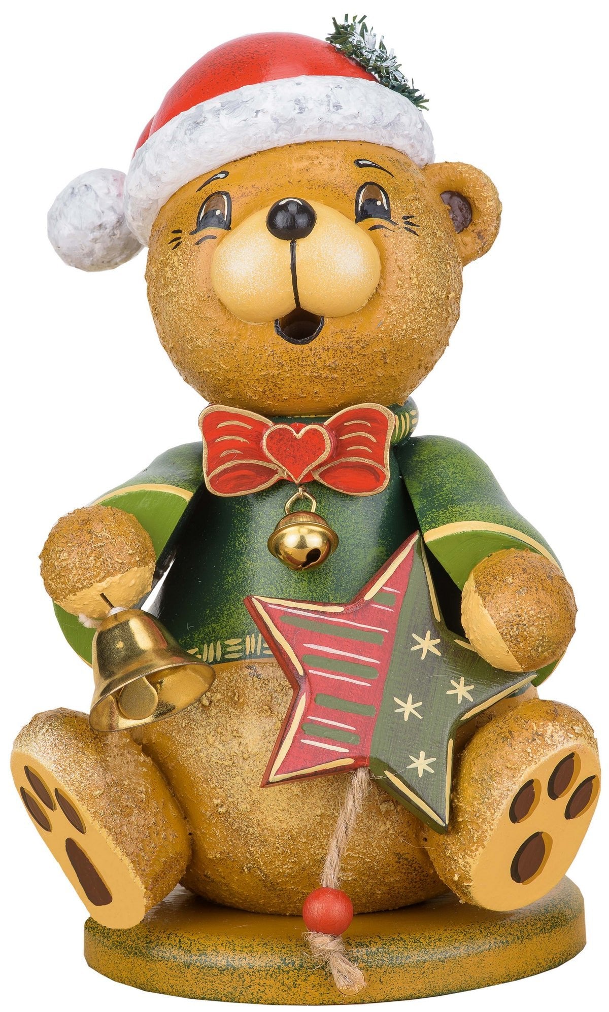 HUB - 105h1401 - Hubrig Volkskunst 'Räuchermann - Teddy - Weihnachtsklaus 20cm'