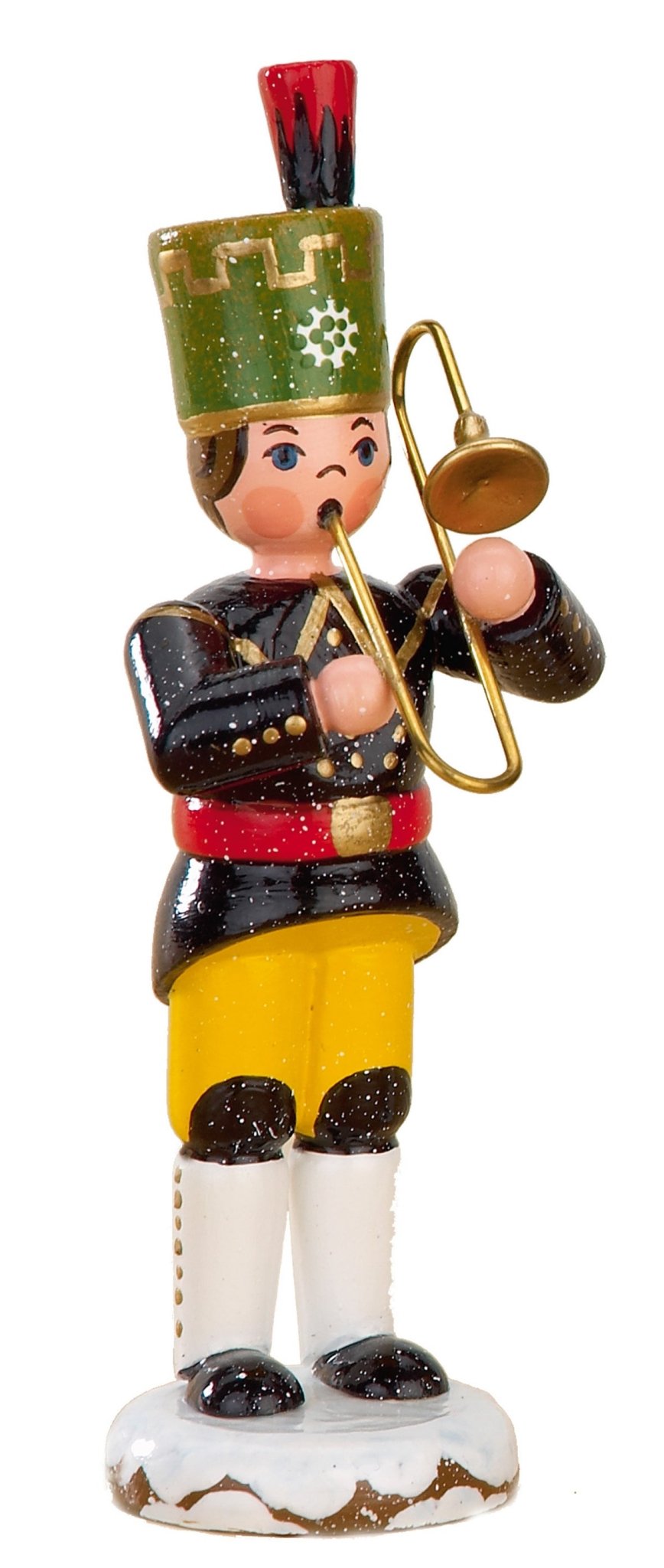 HUB - 110h0021 - Hubrig Volkskunst 'Winterkinder Bergmann - Posaune 9cm'