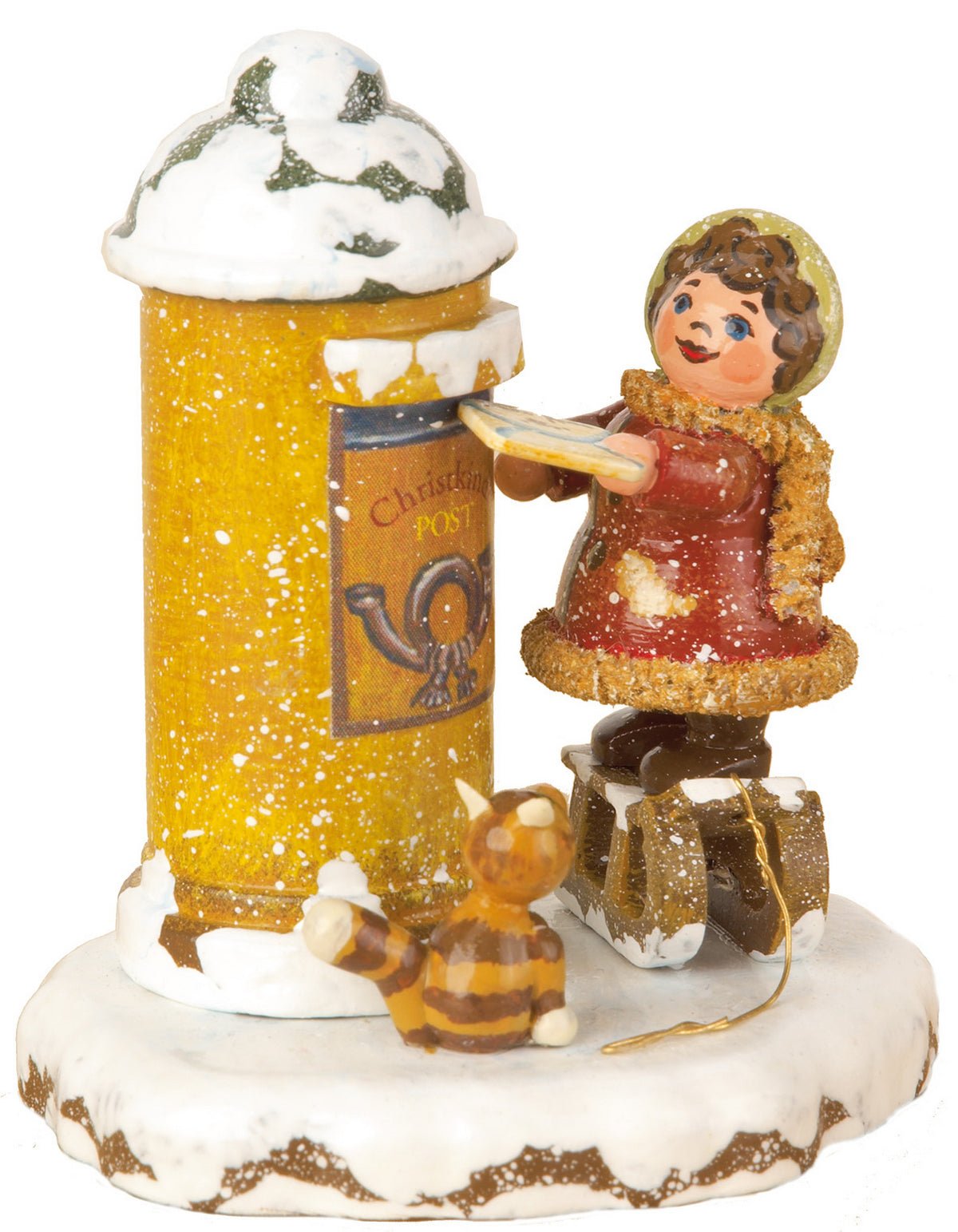 HUB - 110h0018 - Hubrig Volkskunst 'Winterkinder - Christkindelpost 7cm'