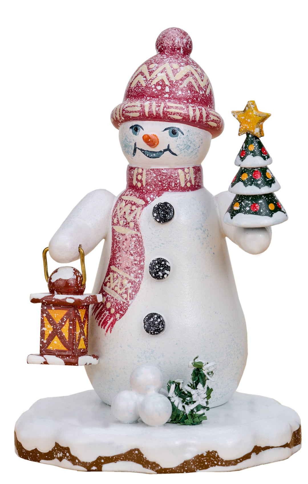 HUB-110h0069 - Hubrig Volkskunst 'Zimní děti - Sněhulák - Světýlko na stromeček 9 cm' 2026