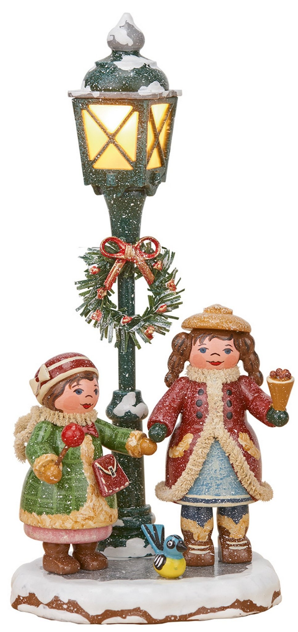 HUB - 110h4406 - Hubrig Volkskunst 'Winterkinder Strahlende Kinderaugen - elektrisch 13cm'