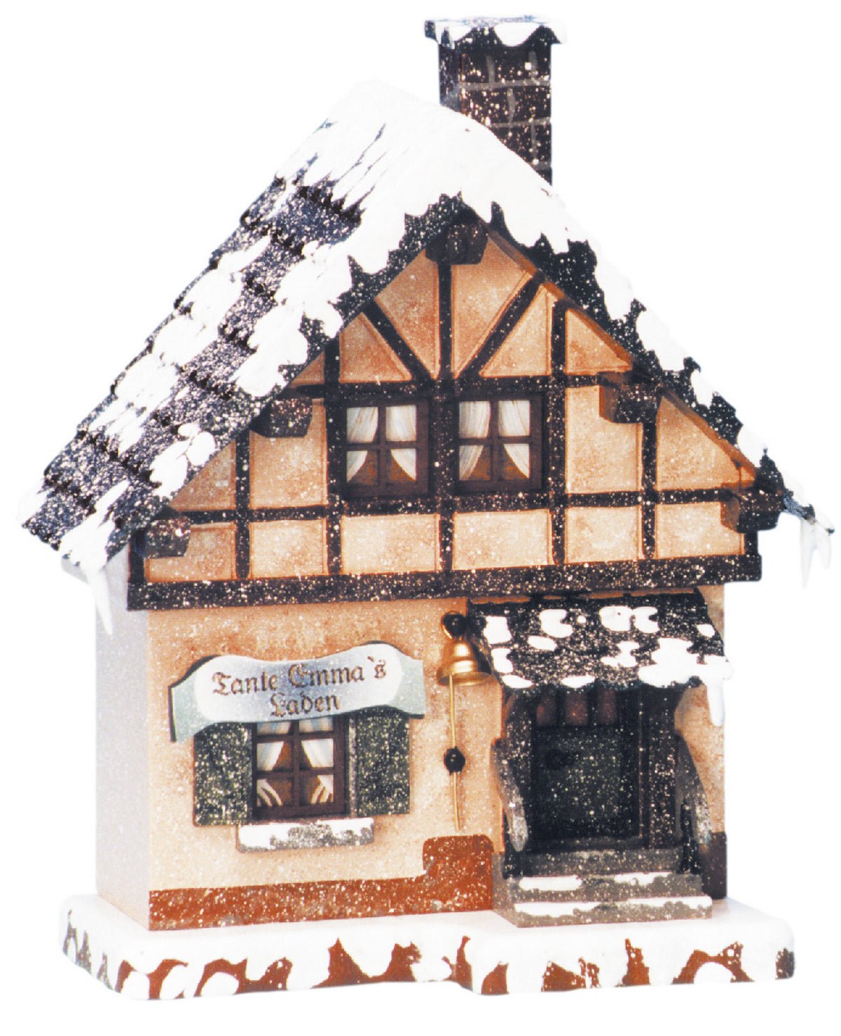 HUB - 400h0004 - Hubrig Volkskunst 'Winterkinder Winterhaus - Tante Emma Laden 14cm'