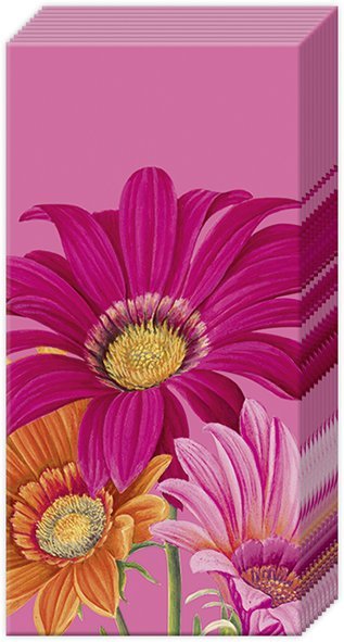 IHR - PT1038355 - Ihr, Papiertaschentücher, JOYFUL GERBERA pink, 21x21cm