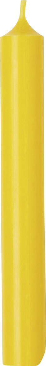 IHR - K131871 - Ihr, Stabkerze gezogen, dunkel gelb, Ø 2,2 x 18 cm