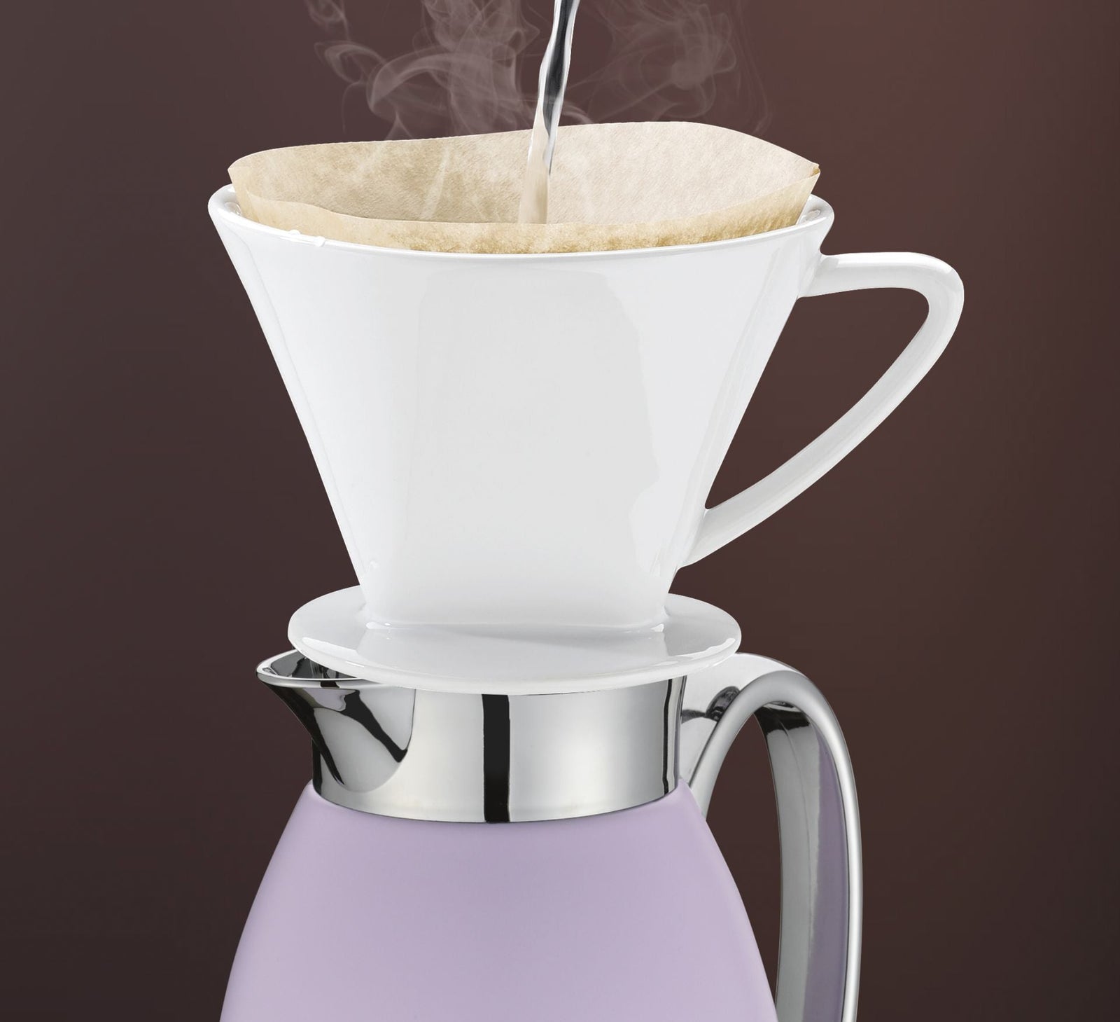 KPR - 544916 - Isolierkanne "Venezia", Farbe flieder matt, Inhalt 1,0l