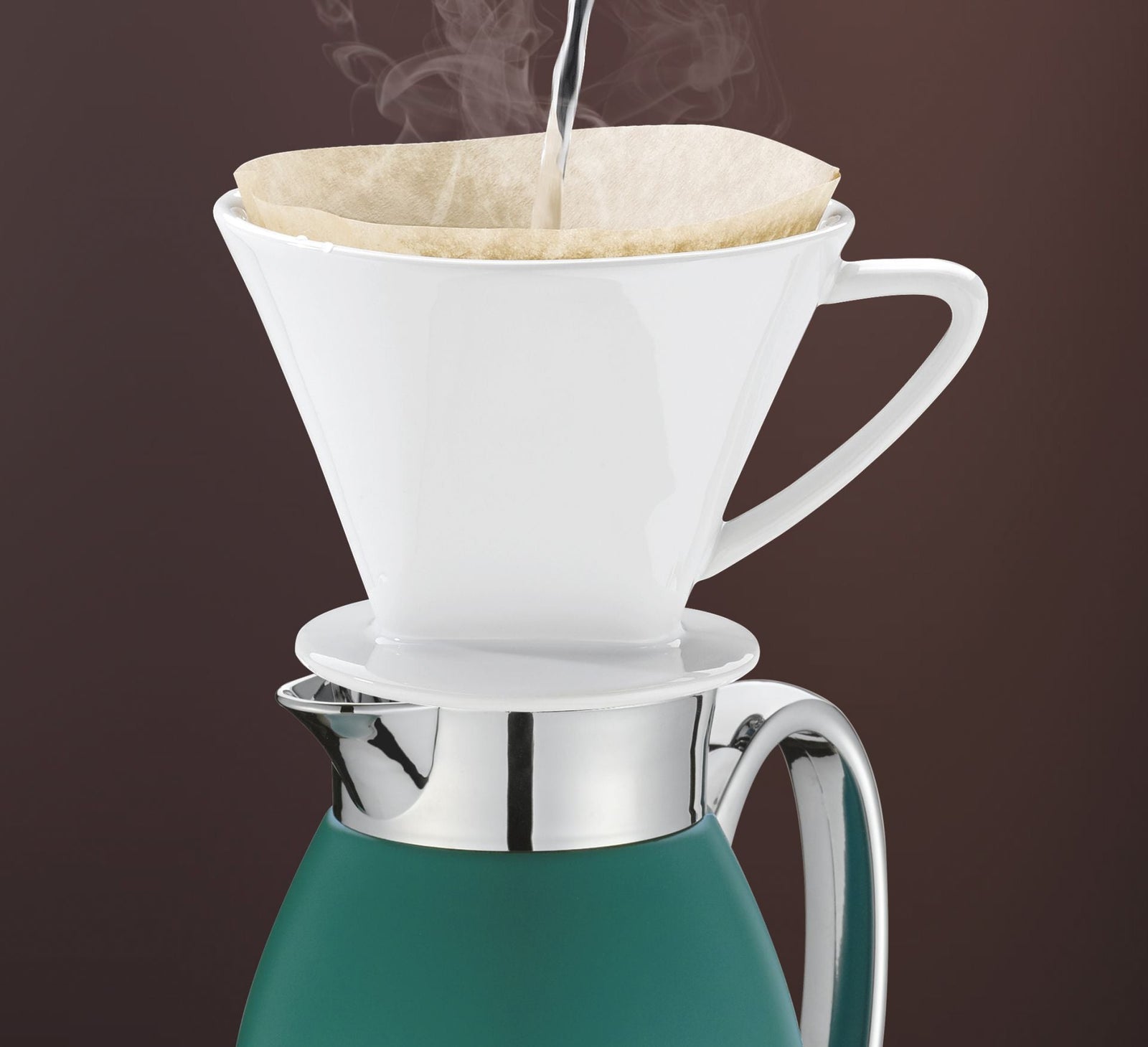 KPR - 544893 - Isolierkanne "Venezia", Farbe grün matt, Inhalt 1,0l