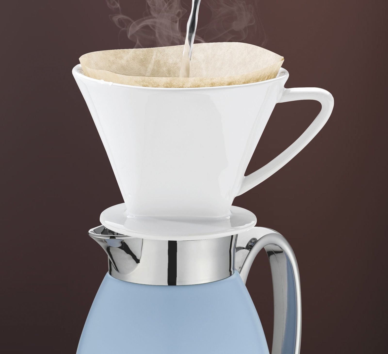 KPR - 544930 - Isolierkanne "Venezia", Farbe hellblau matt, Inhalt 1,0l